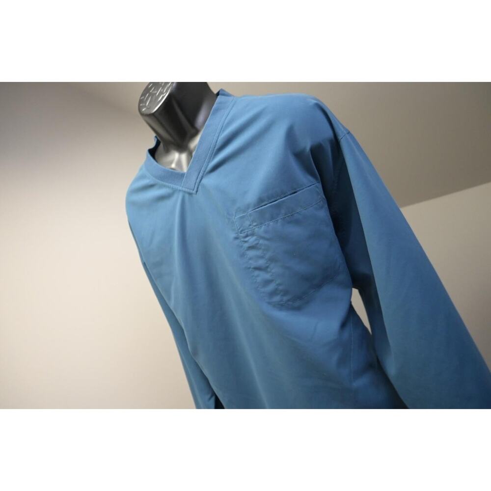 Duluth Trading Co.‎ V Neck Jacket Windbreaker Polyester Blue Mens Size 2XL XXL